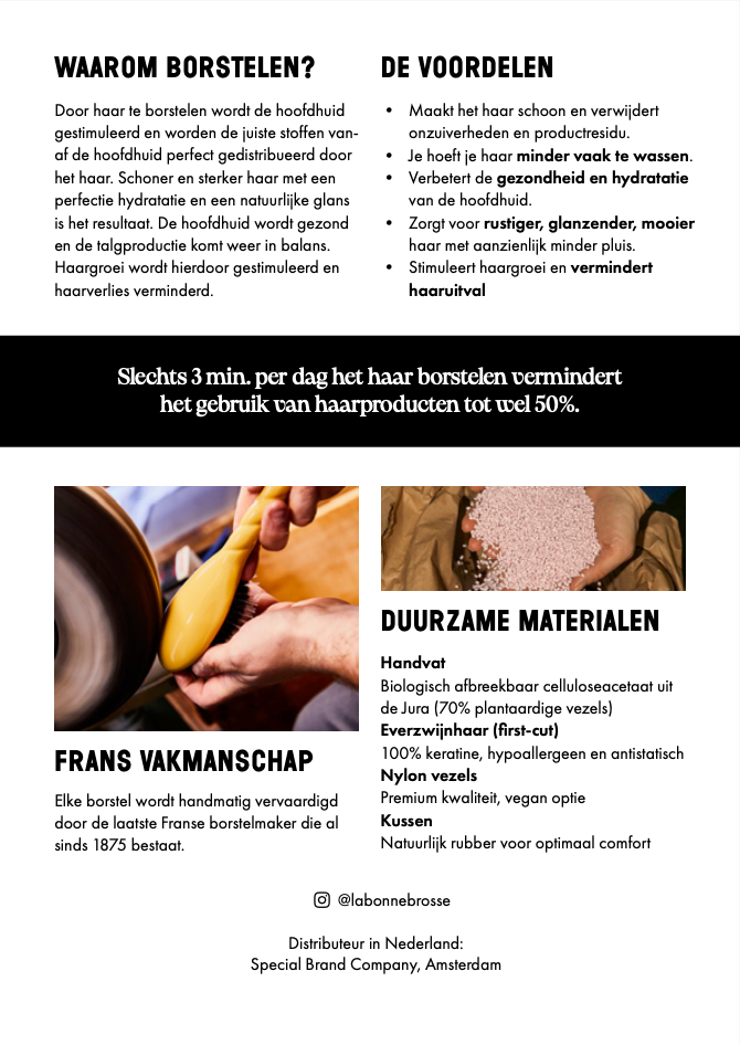 La Bonne Brosse brochure A6